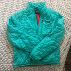 Patagonia quarter zip quilted Nanopuff
